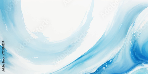  abstract soft blue and white abstract water color ocean wave texture background .Fluid blue ocean wave layer Tsunami wave background in flat cartoon style. Big blue tropical water splash.