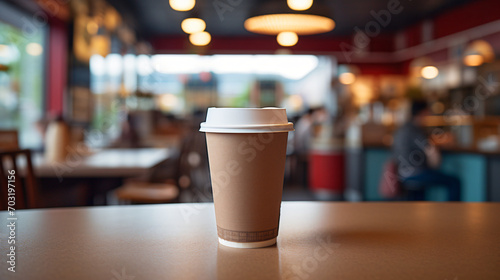 A reusable paper coffee cup