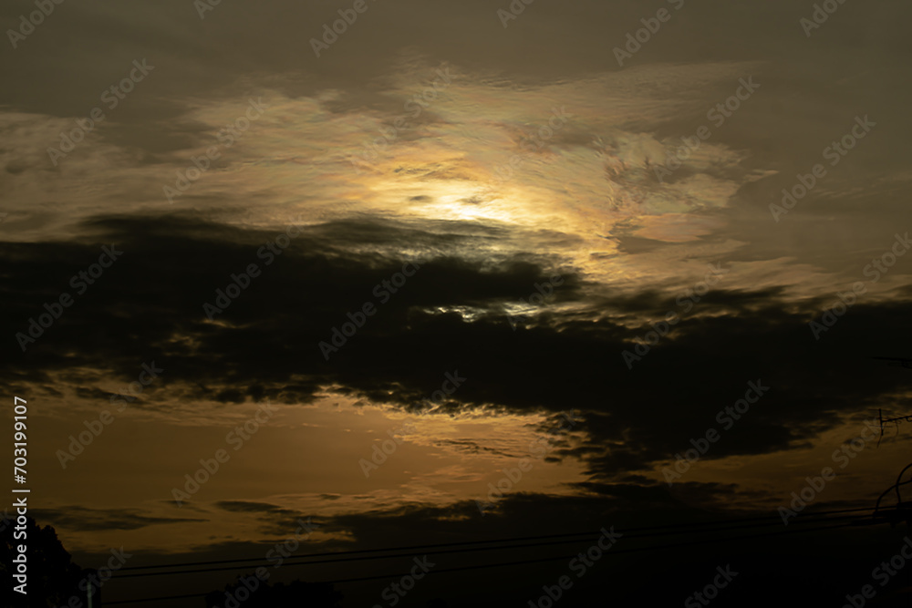 Image view sky clouds gradient soft black background beauty with clouds on a calm evening in bright bright indigo landscape Image view sky clouds gradient soft black background beauty with clouds on a calm evening in bright bright indigo landscape