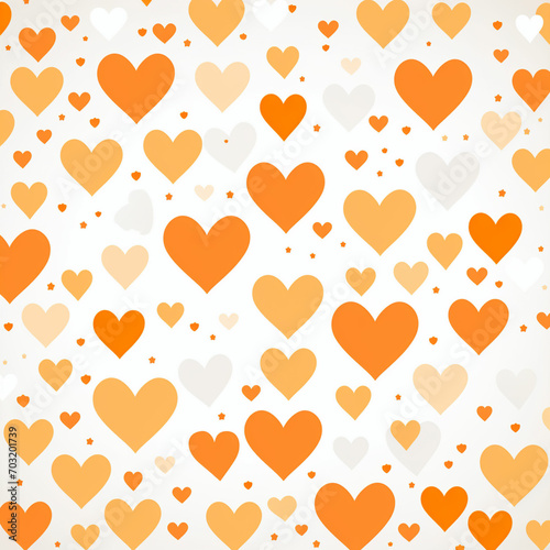 Hearts pattern background design. ai generated photo