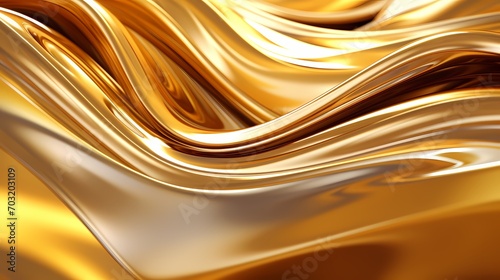 Dynamic waves of molten gold and silver liquids colliding and splashing against a radiant 3D canvas, capturing the essence of fluid motion in exquisite detail.