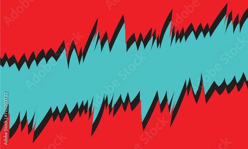 Abstract background with jagged lines pattern and with some copy space area. Cartoon background