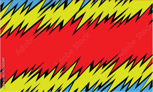 Abstract background with jagged lines pattern and with some copy space area. Cartoon background