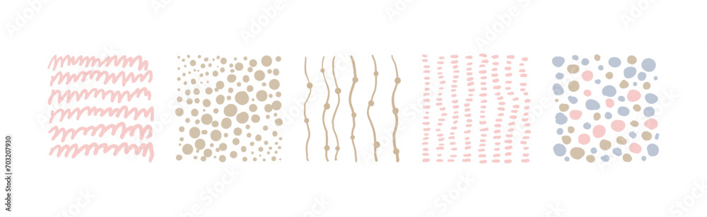 Hand Drawn Square Seamless Pattern and Doodle Ornate Vector Set Hand Drawn Square Seamless Pattern and Doodle Ornate Vector Set