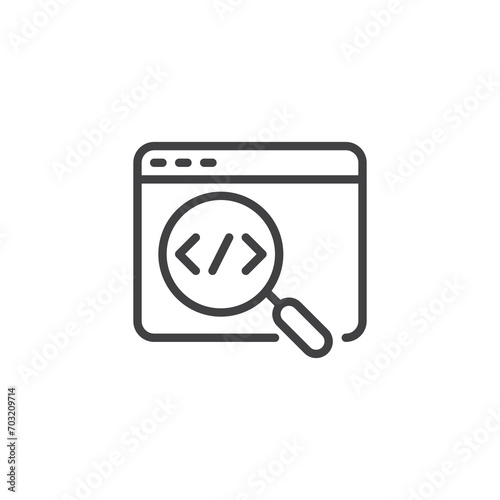 Site Audit line icon