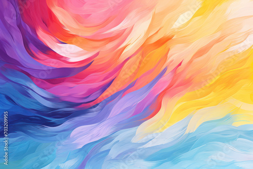 Colorful brush strokes painting background