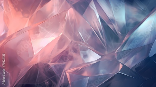 Evocative faceted textures intertwining in an ethereal abstract crystal background, captured with HD precision.