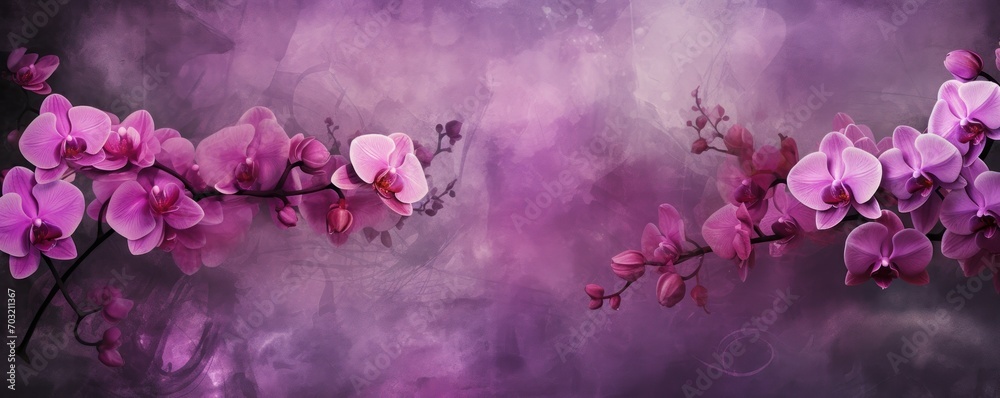 Grunge orchid background - obrazy, fototapety, plakaty 