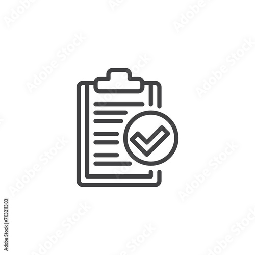 SEO Checklist line icon