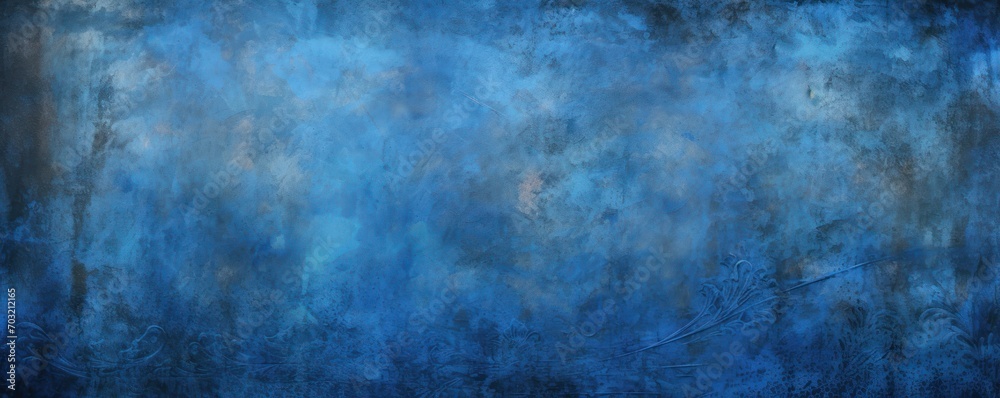 Grunge royal blue background 