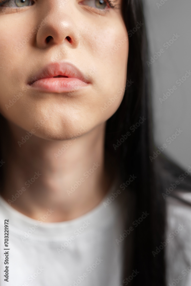 Close up portrait of a young girl Close up portrait of a young girl