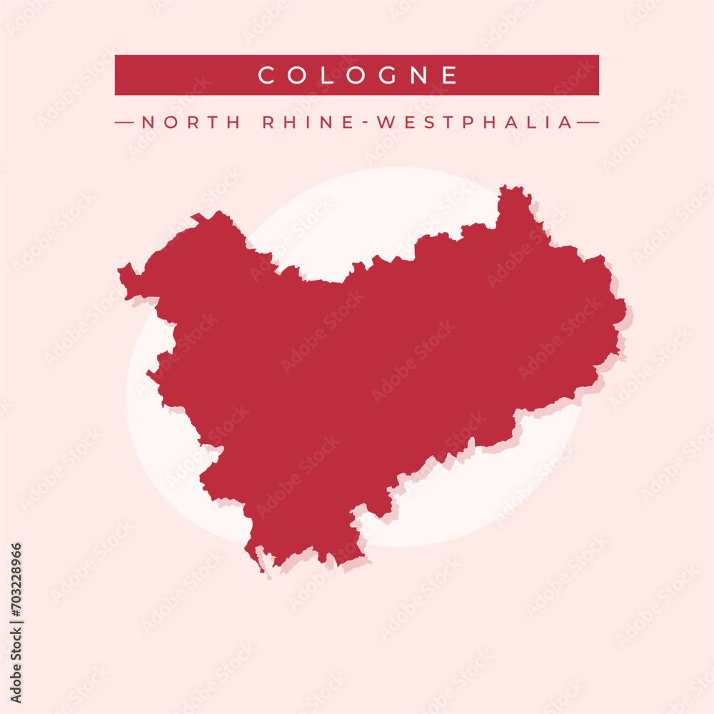 Vector illustration vector of Cologne map Germany Vector illustration vector of Cologne map Germany