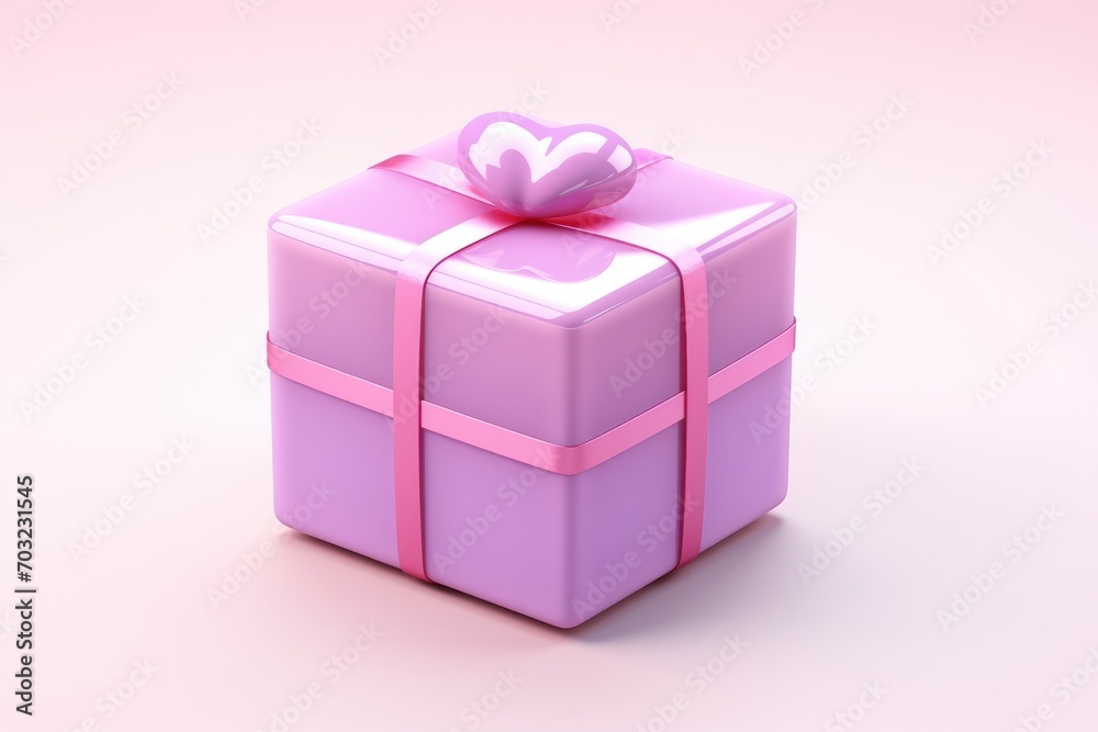 Happy Valentine's Day Three-dimensional chocolate cake gift set For lovers and important people generative by ai Happy Valentine's Day Three-dimensional chocolate cake gift set For lovers and important people generative by ai