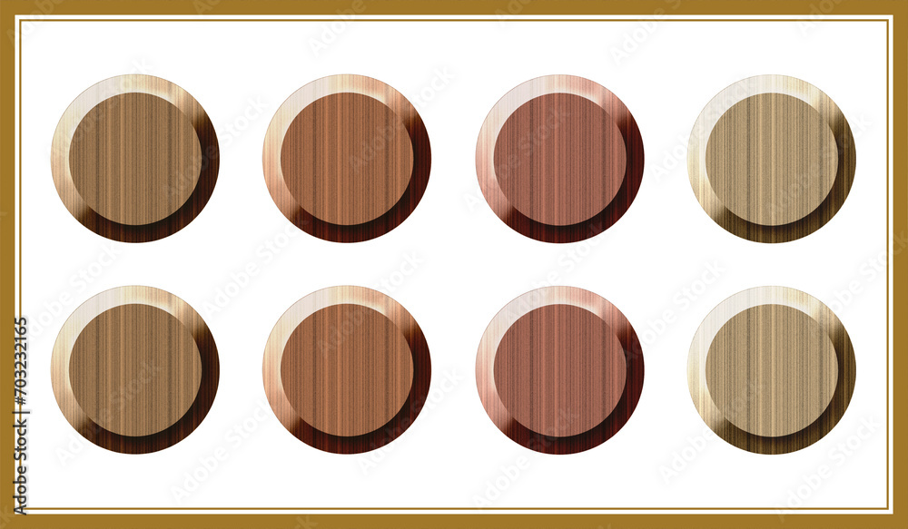 Naklejka premium ボタンセット85