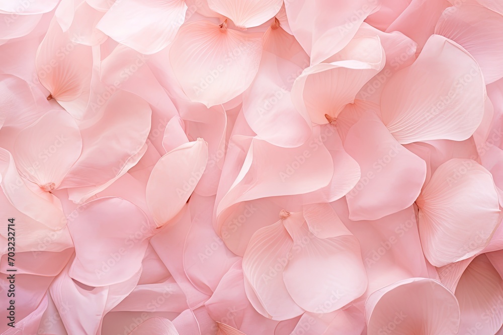 Romantic love blooms in delicate petals, a floral texture of soft, fragrant beauty.