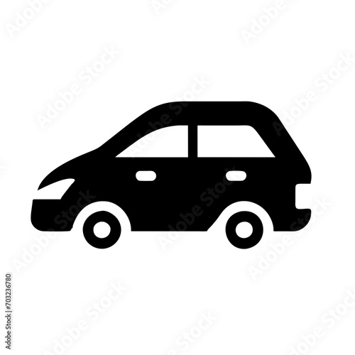 Hybrid car vektor icon illustation