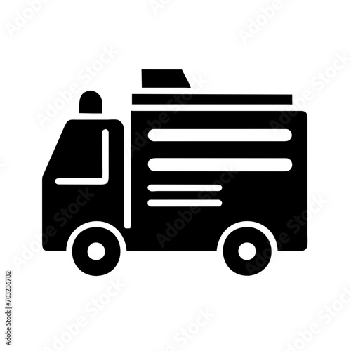 Firetruck vektor icon illustation