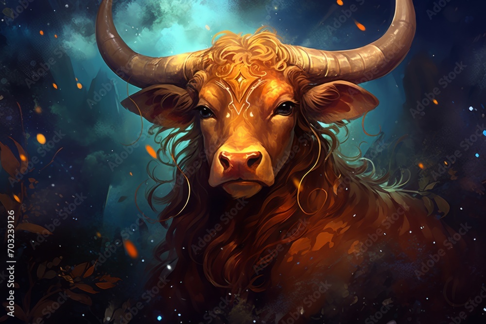 Image illustration of taurus horoscope zodiac sign Image illustration of taurus horoscope zodiac sign