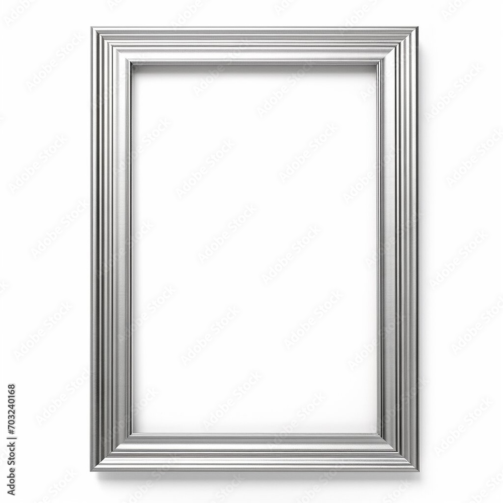 Wooden picture frame isolated on white background with copy space. Image display concept Wooden picture frame isolated on white background with copy space. Image display concept