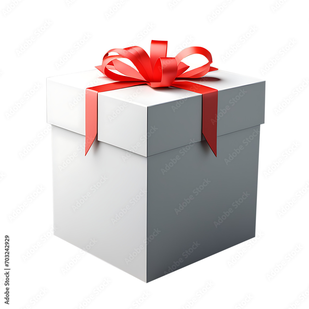 gift box with ribbon on transparent background. Png format gift box with ribbon on transparent background. Png format