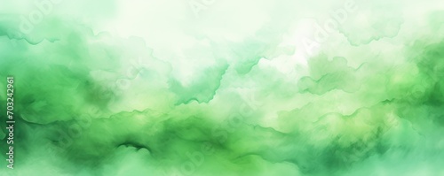 Green watercolor abstract background