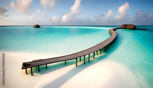 Beautiful Maldives travel destination  soft dreamy hues  national geographic  Illustrations  sunset on beach nature photography.