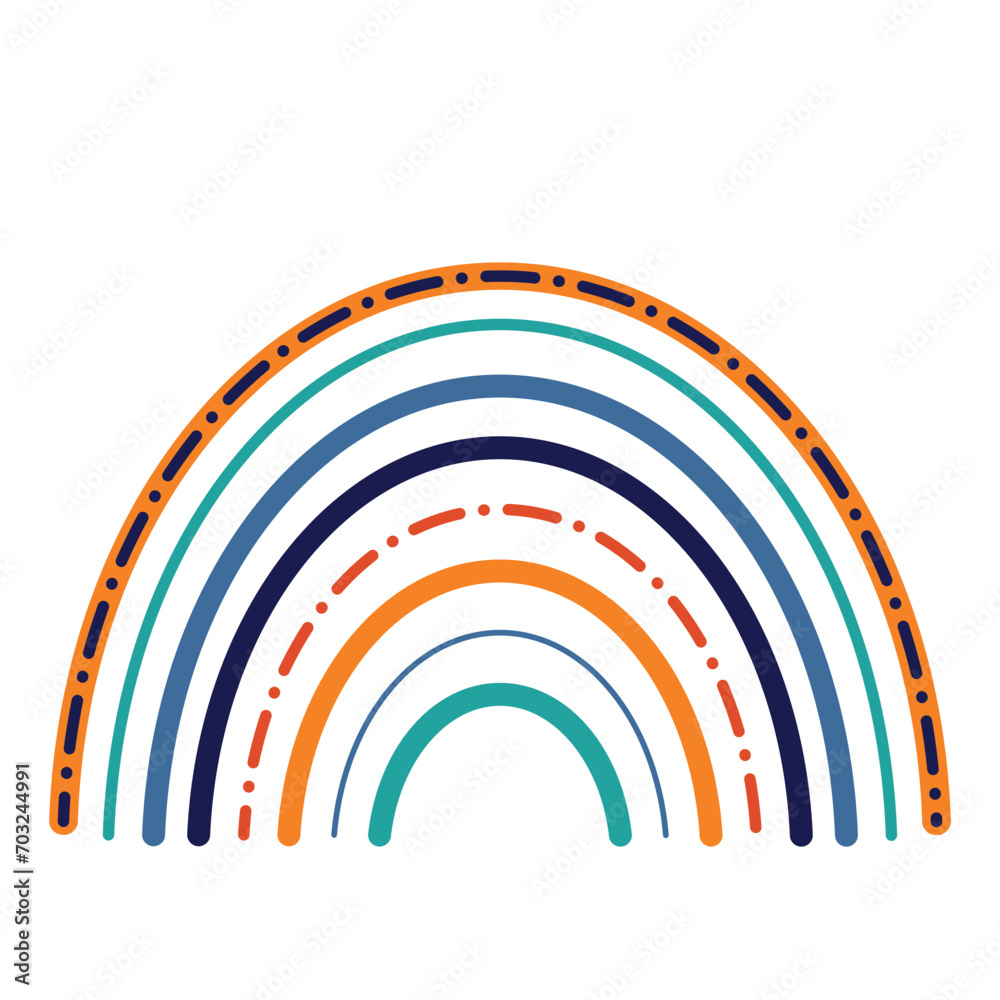 Boho Rainbow Collection for Templet Element Design Boho Rainbow Collection for Templet Element Design