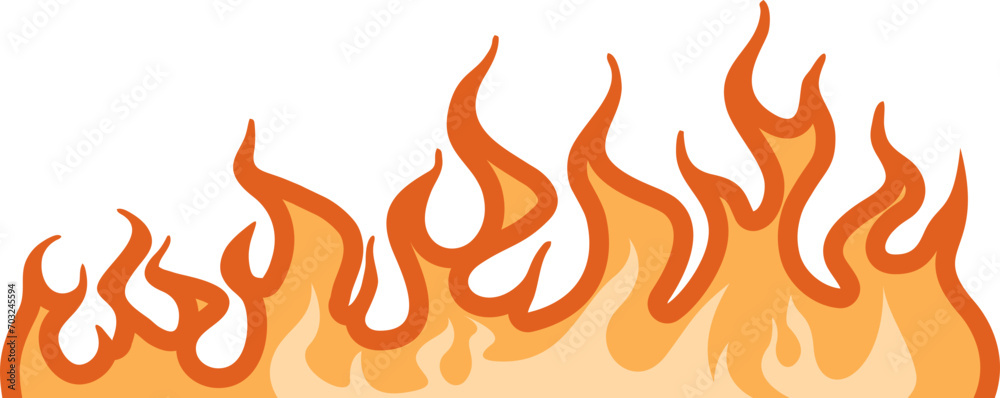 Fire Torch Frame Border Fire Torch Frame Border