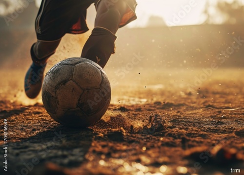 soccer player kicking ball © Rafa