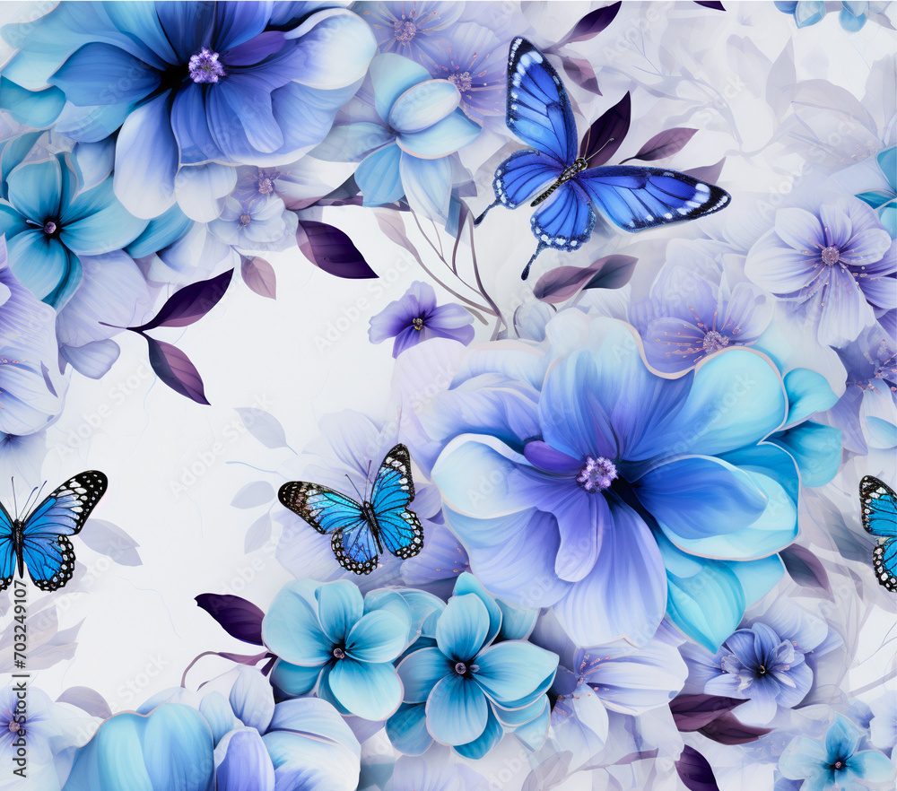 3D floral arrangement with golden accents and intricate alcohol ink butterflies boasting inked wings, Celestial Blossoms, and Galactic Butterflies, Created using generative AI 3D floral arrangement with golden accents and intricate alcohol ink butterflies boasting inked wings, Celestial Blossoms, and Galactic Butterflies, Created using generative AI