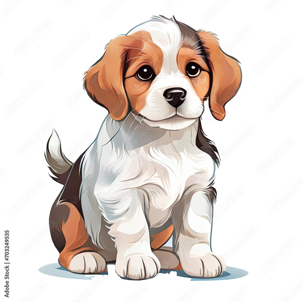 beagle puppy on white background beagle puppy on white background
