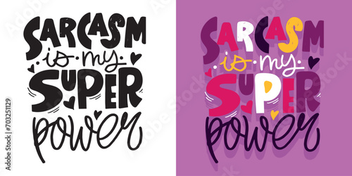 Hand drawn lettering postcard. T-shirt design, mug print, 100% vector image.
