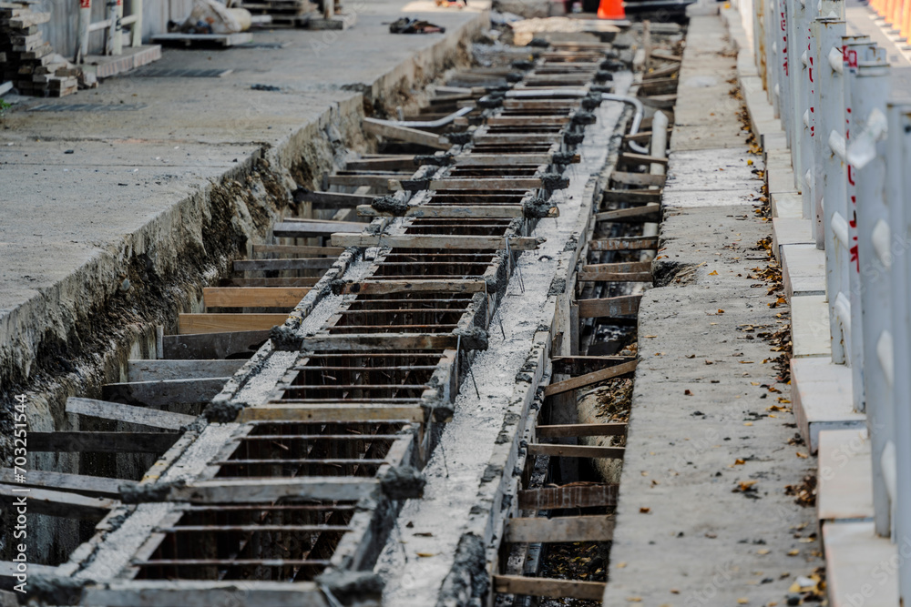 Formwork is molds into which concrete or similar materials are either precast or cast-in-place.