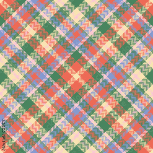 Plaid pattern vector. Check fabric texture. Seamless textile design for clothes, paper print.