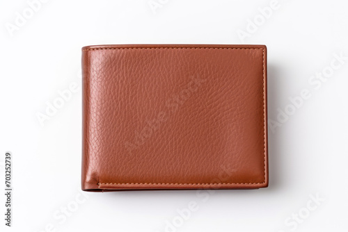 leather wallet isolated on white