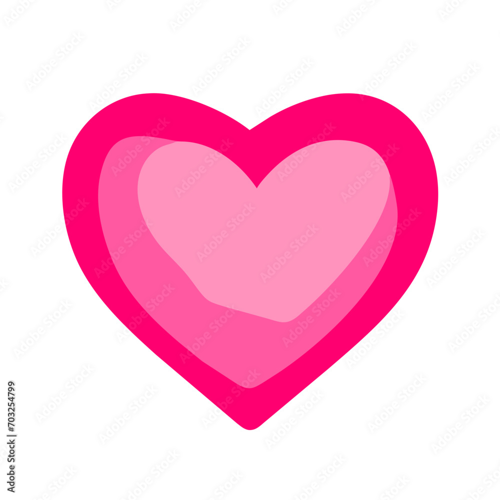 Valentine's Day heart vektor icon illustation Valentine's Day heart vektor icon illustation
