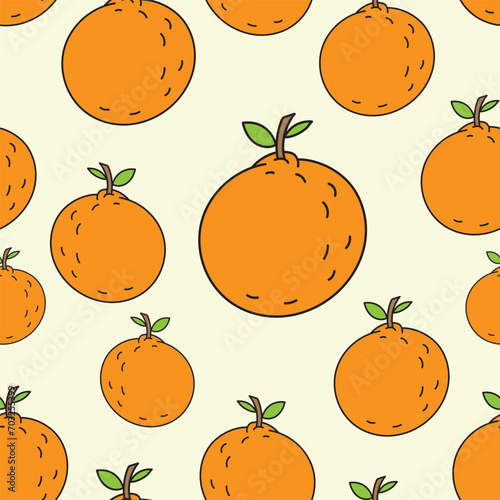 seamless background with oranges