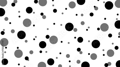 Seamless pattern with black dots