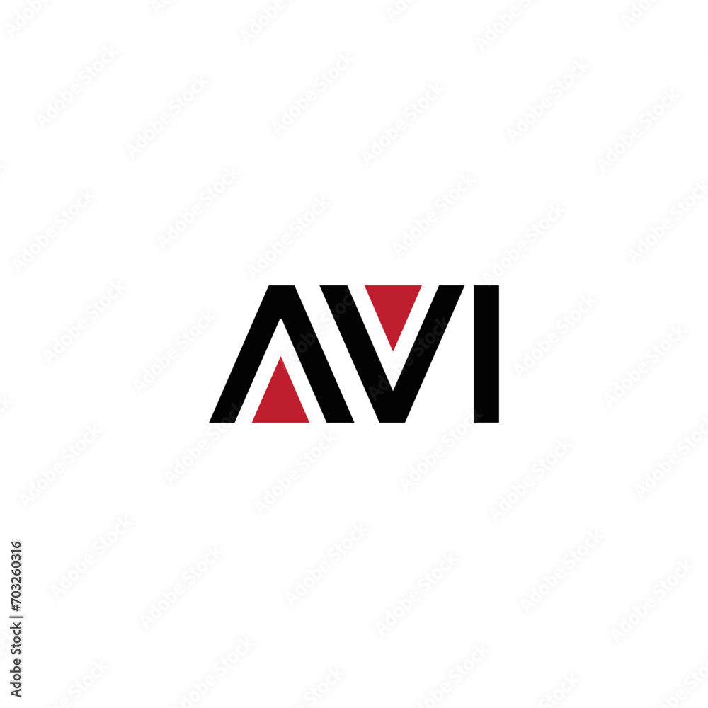 AVI logo. AVI set , A V I design. White AVI letter. AVI, A V I letter logo design. Initial letter AVI letter logo set, linked circle uppercase monogram logo. A V I letter logo vector design.	
