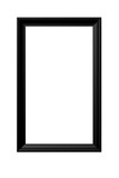 modern black frame isolated on transparent background