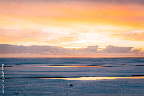 ICELAND WINTER SUNSET