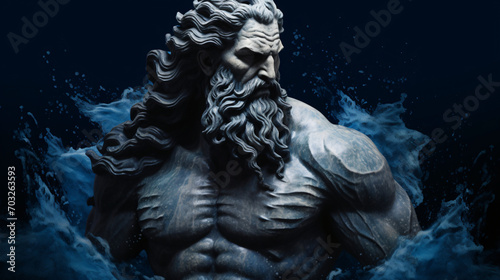 The mighty god of the sea