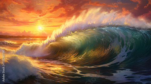 The seas vibrant wave