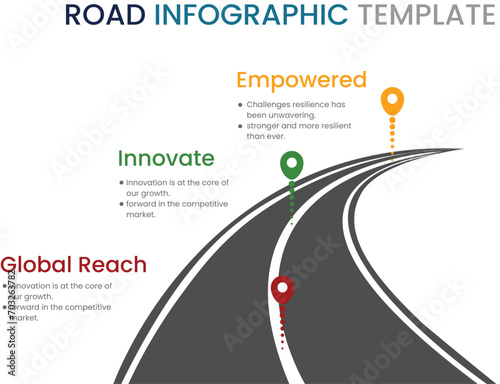 roadmap infographic template
