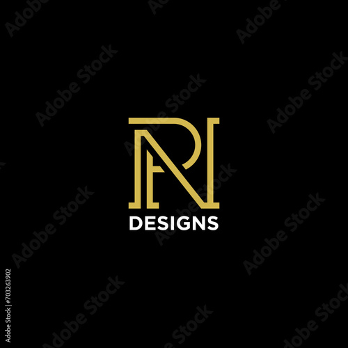 letter pn or np luxury monogram logo design inspiration