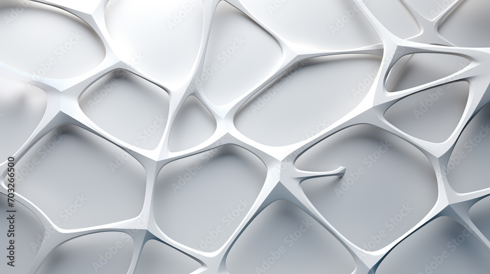 Fototapeta premium Abstract white and grey background. Subtle abstract background, blurred patterns. Light pale background. Abstract pale geometric pattern.