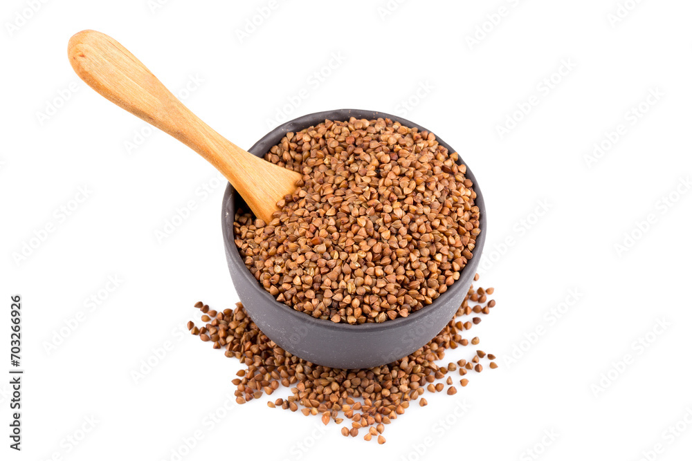 Buckwheat groats in a bowl Buckwheat groats in a bowl
