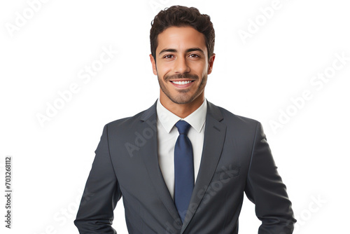 portrait of a smiling young business man