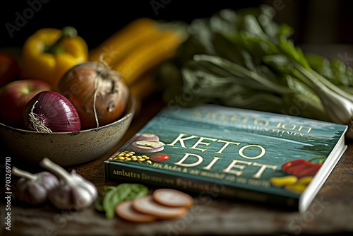 Healthy eating  a comprehensive guide to the keto diet with a variety of fresh vegetables on a table photo