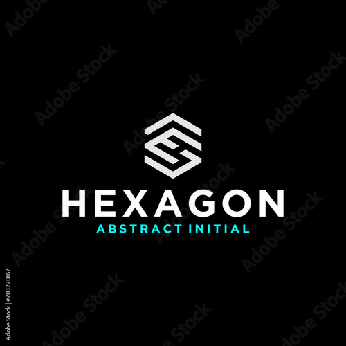 se es hexagon logo design